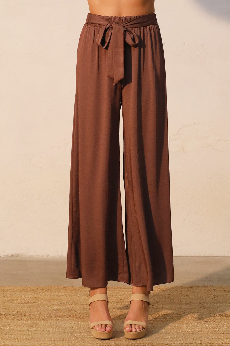 Silk Wide Leg Pants