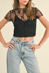 Lace Lined Top