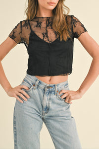 Lace Lined Top