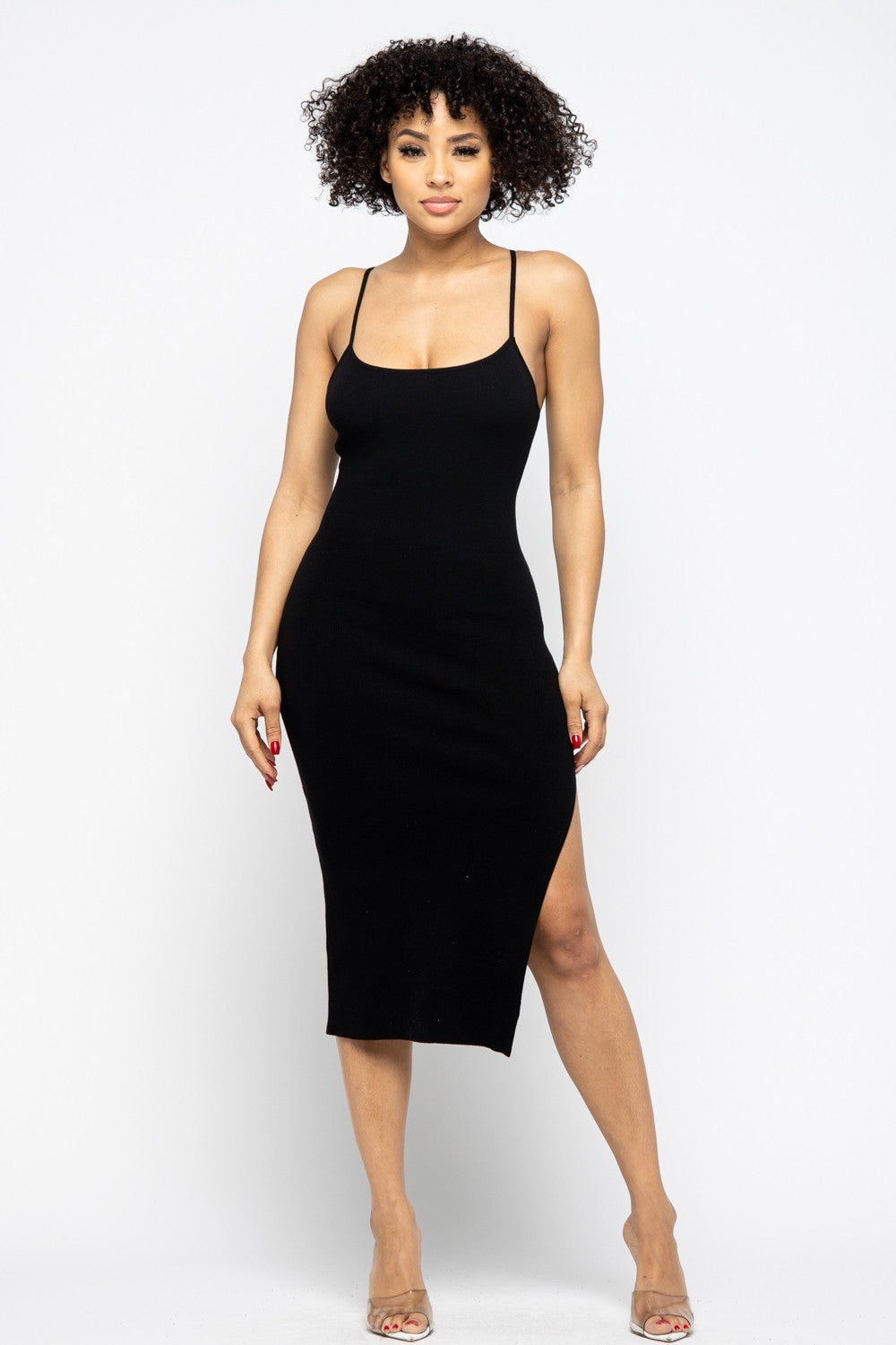 BEST SELLER! Side Slit Cami Dress
