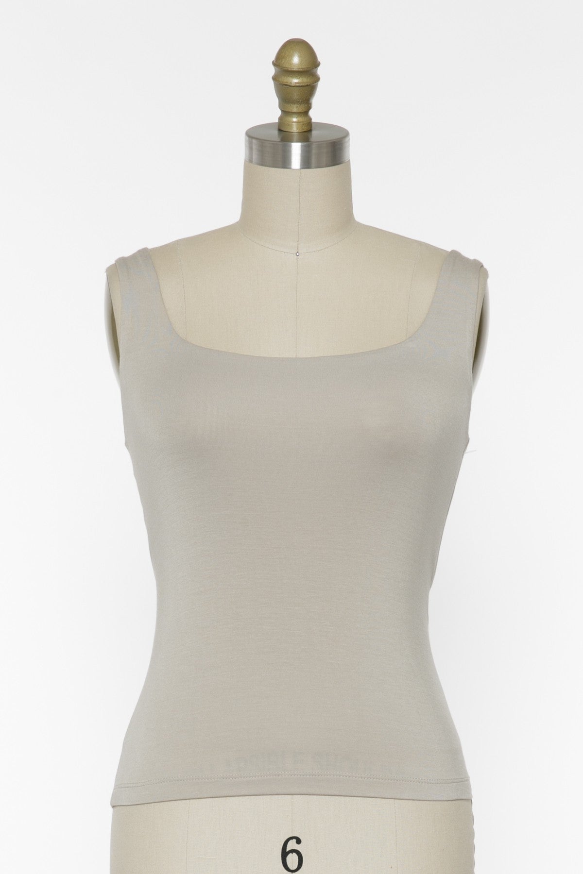 Double Layer Square Neck Tank Top