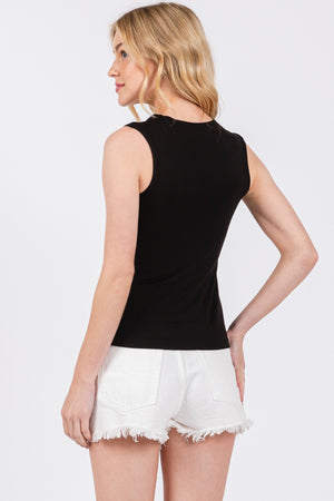 Double Layered V-neck Tank Top