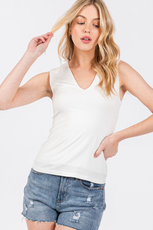 Double Layered V-neck Tank Top