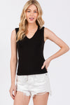 Double Layered V-neck Tank Top