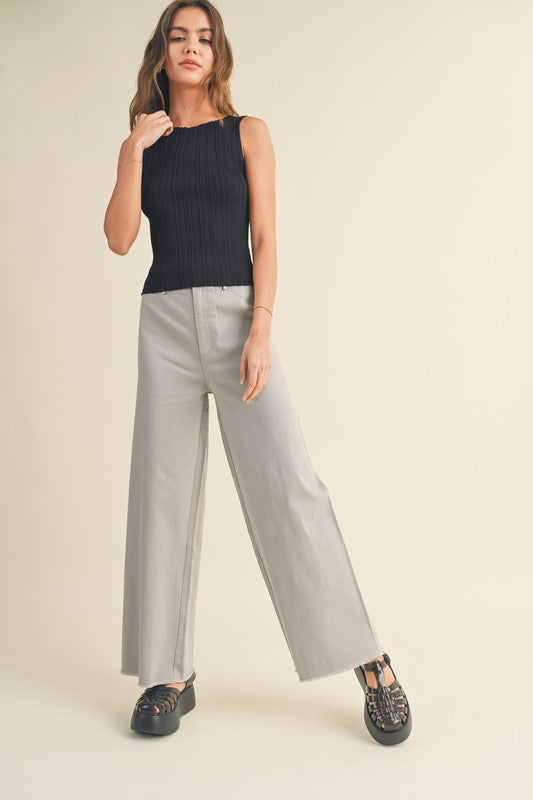 Viscose Ribbed Tank Top