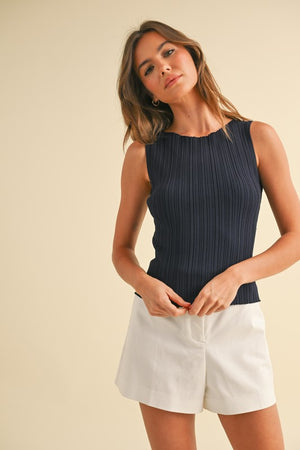 Viscose Ribbed Tank Top