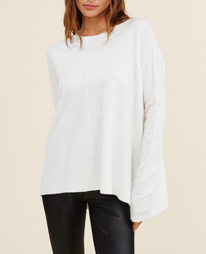 Dolman Square Hem Sweater