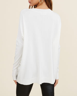 Dolman Square Hem Sweater