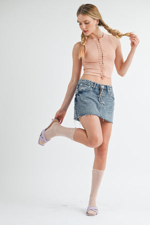 Denim Mini Skirt