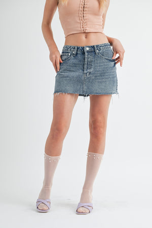 Denim Mini Skirt