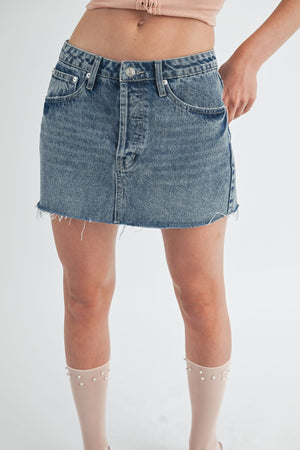 Denim Mini Skirt
