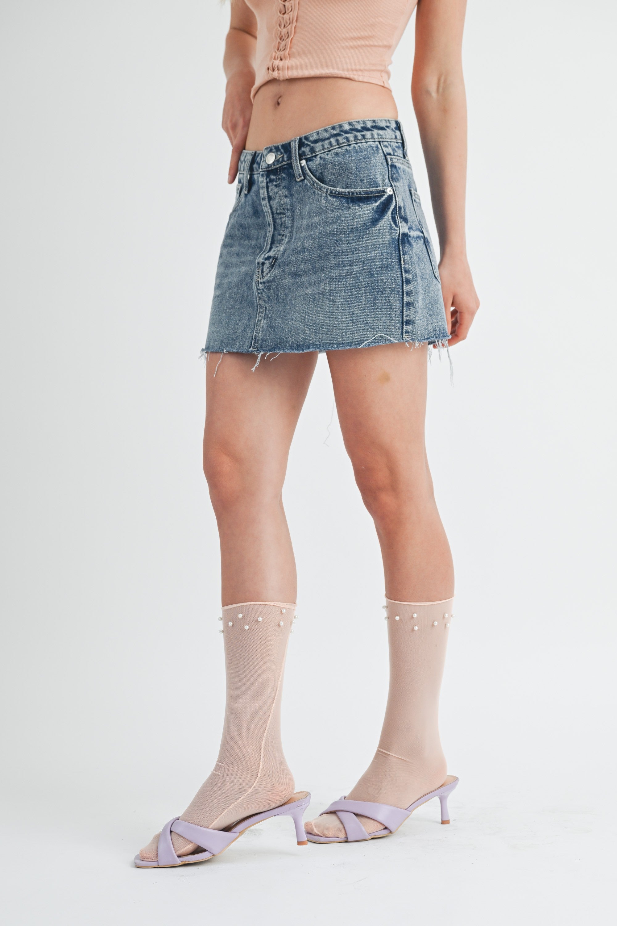 Denim Mini Skirt