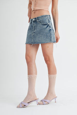 Denim Mini Skirt
