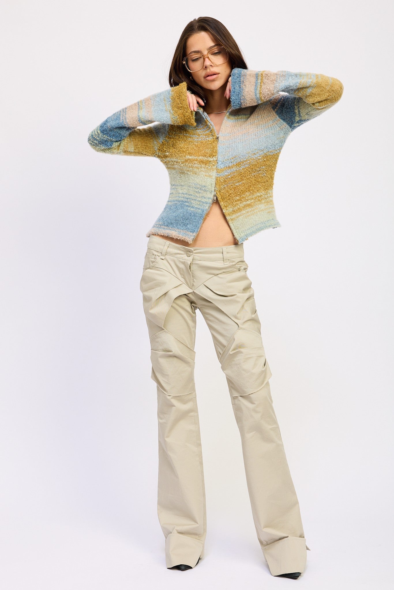 Turtle Neck Zip Up