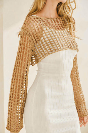 Crochet Net Crop Top