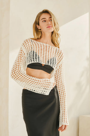 Crochet Net Crop Top