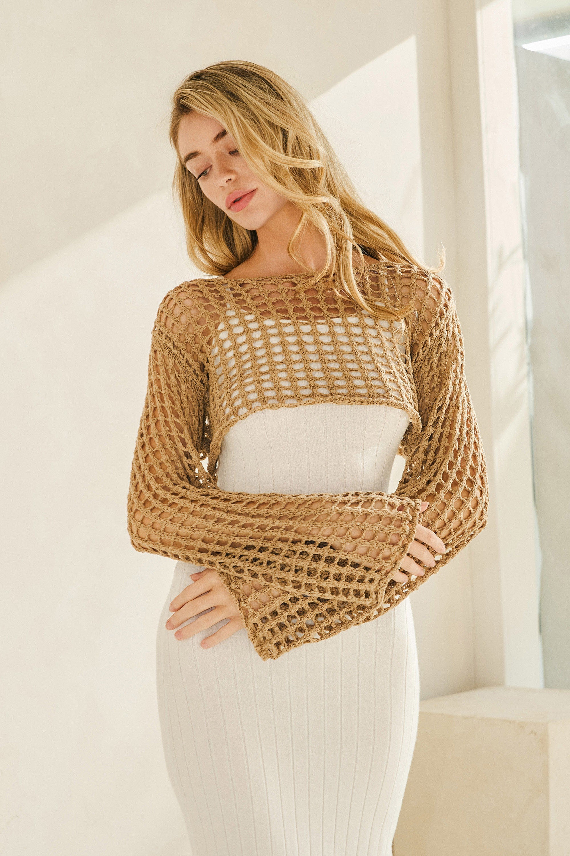 Crochet Net Crop Top