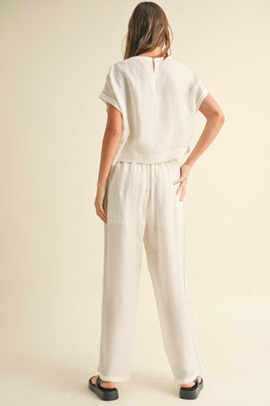 Viscose Elastic Band Waist Pants