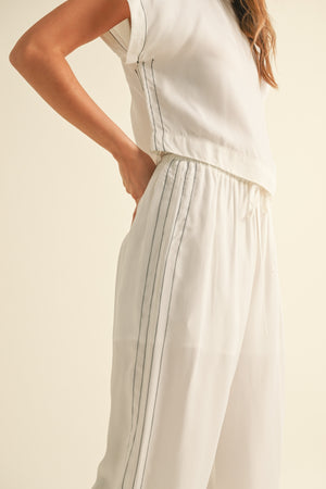 Viscose Elastic Band Waist Pants