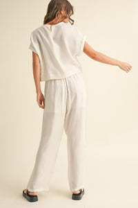 Viscose Elastic Band Waist Pants