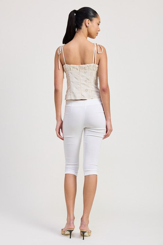 Spaghetti Strap Print Top