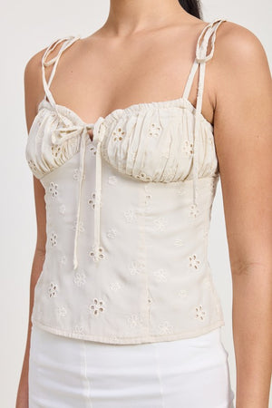 Spaghetti Strap Print Top