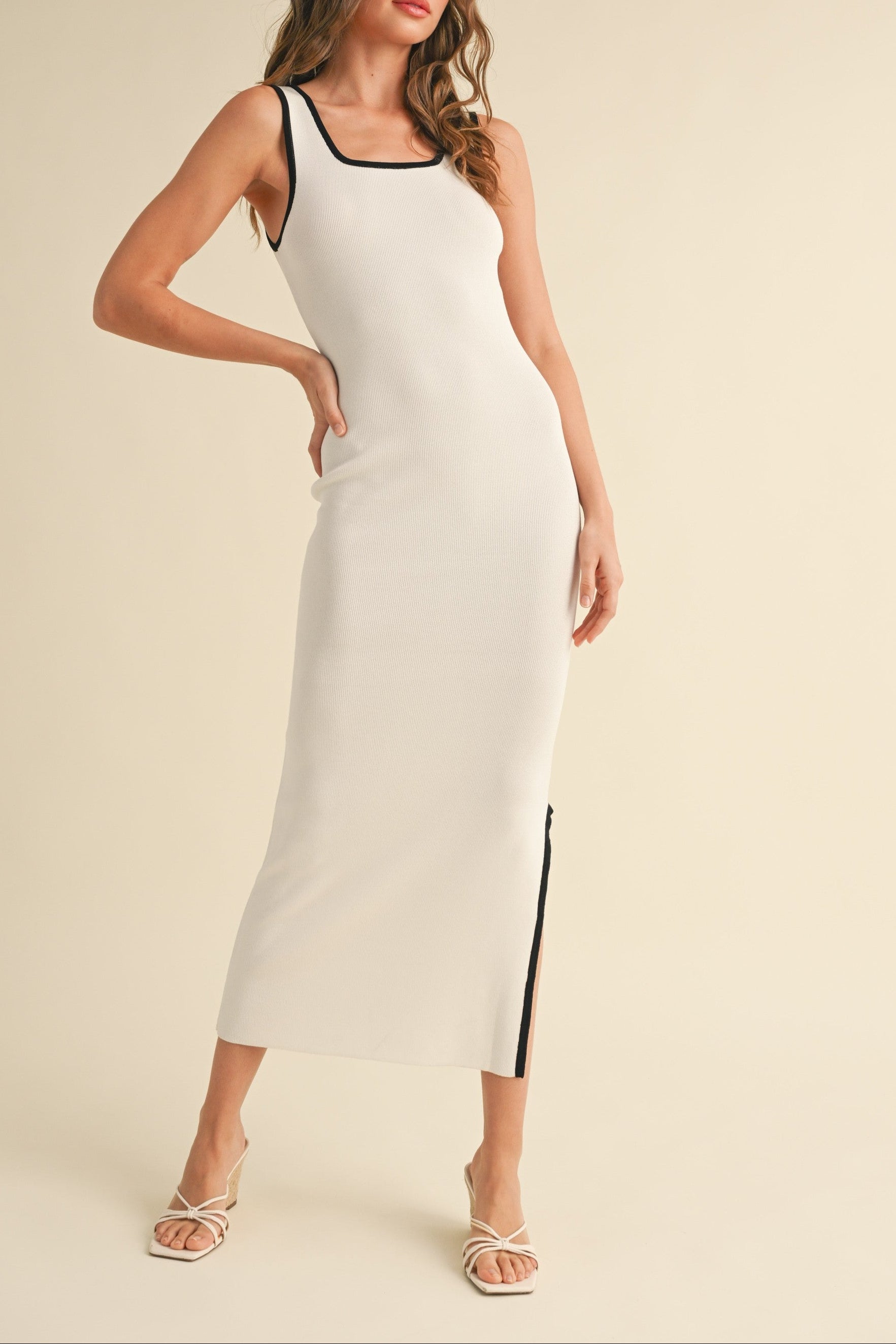 Color Block Knitted Dress