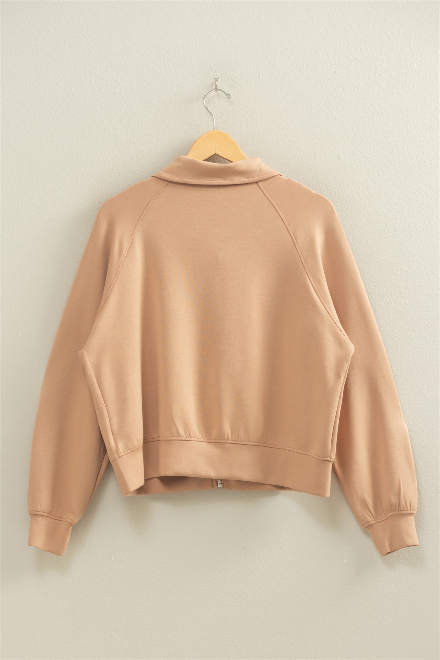Scuba High Neck Long Sleeve Zippered Jacket