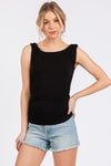 Double Layer Sleeveless Fitted Top