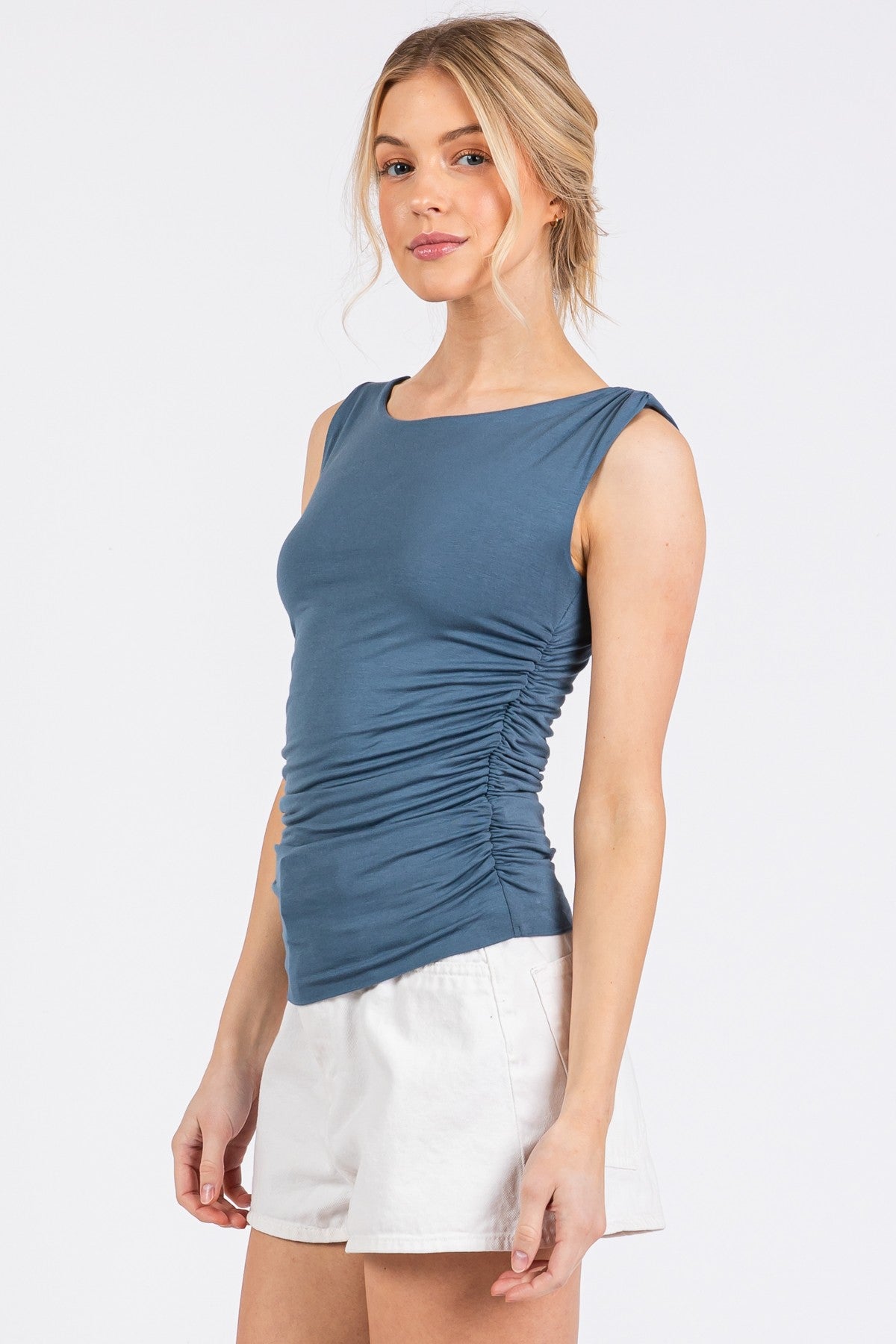 Double Layer Sleeveless Fitted Top