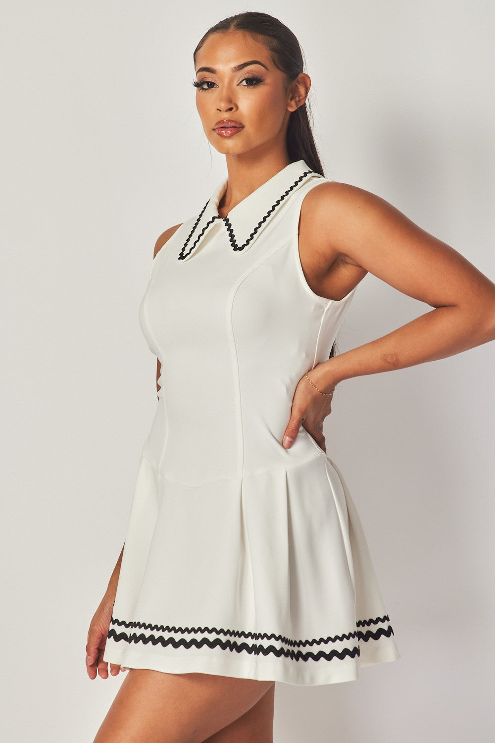 Berenice Pleated Mini Tennis Dress