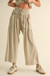 Smock Waist With Pocket Pants