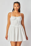 Laureen Embroidery Lace Mini Dress