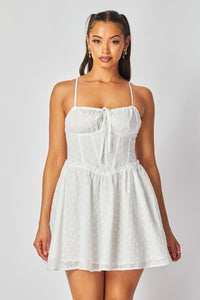 Laureen Embroidery Lace Mini Dress