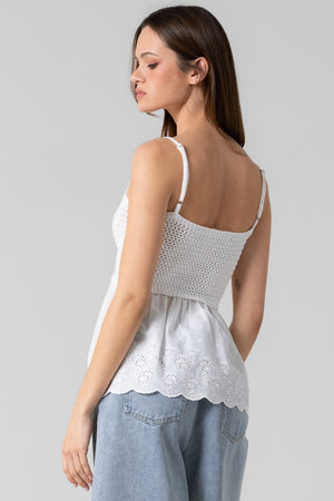 Crochet Babydoll Top
