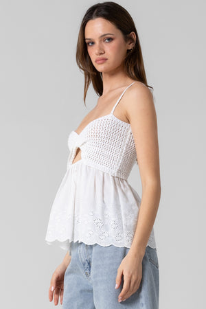 Crochet Babydoll Top