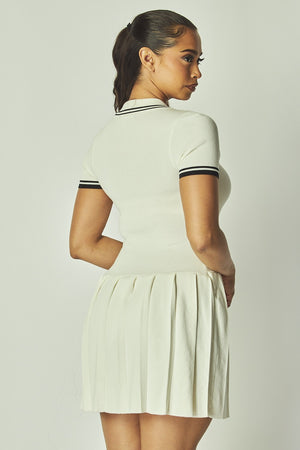 Alessia Polo Flared Mini Dress