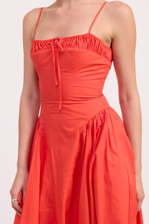 Corset Bustier Midi A Line Dress