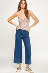 Twist Front Sweater Tube Top