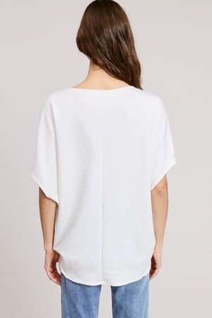 Short Sleeve Scuba Oversized Top