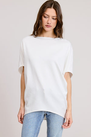 Short Sleeve Scuba Oversized Top