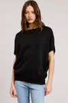 Short Sleeve Scuba Oversized Top