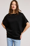 Short Sleeve Scuba Oversized Top