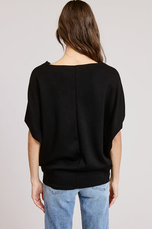 Short Sleeve Scuba Oversized Top