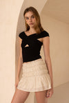 Front Cut Out Off The Shoulder Top