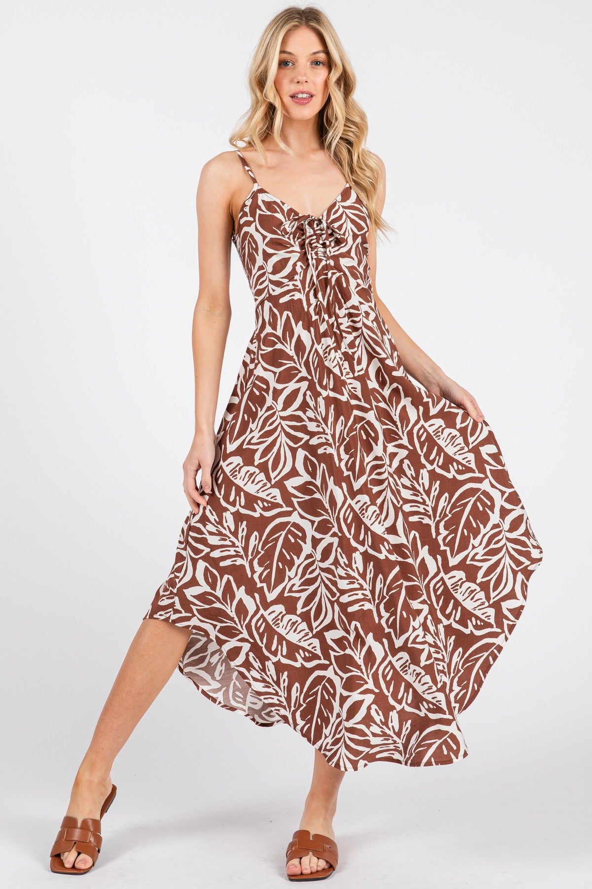 Ruched Midi Dress