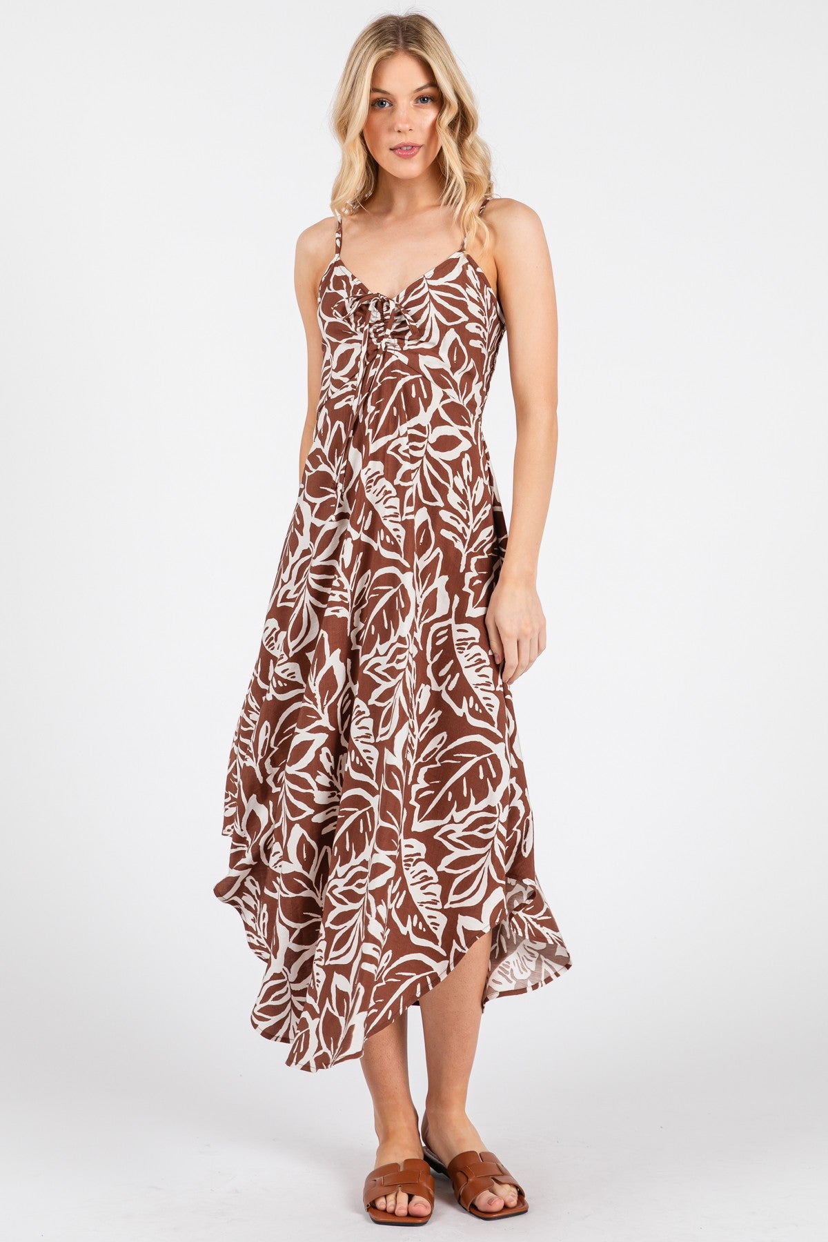 Ruched Midi Dress