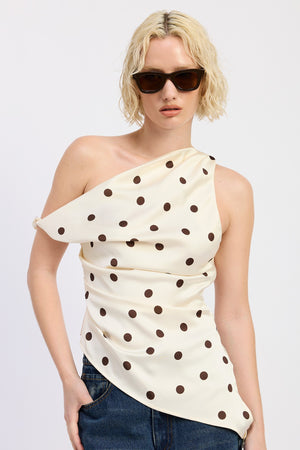 Asymmetrical Off Shoulder Tunic Top