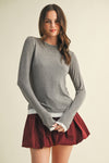Crew Neck Layering Top