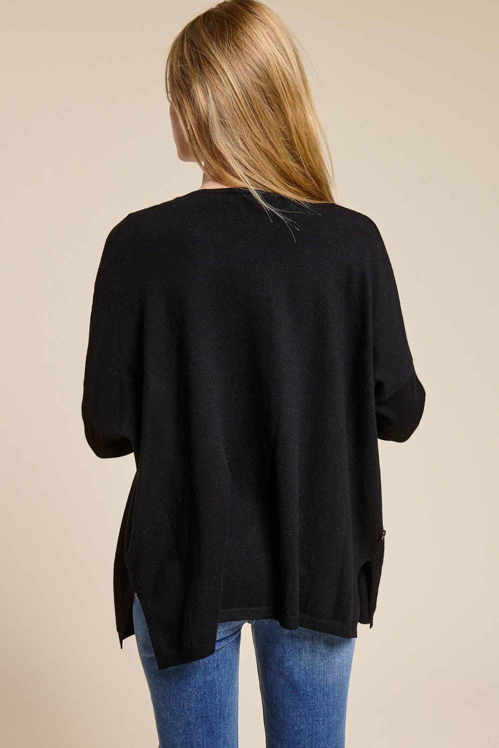 Cashmere Blend Cozy Drape Cardigan